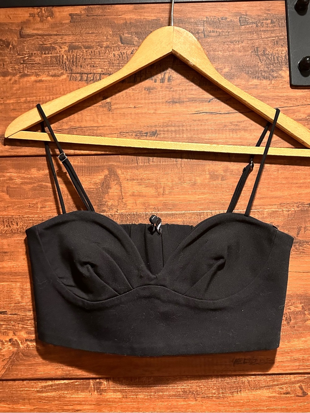 Zara bustier crop top size small (55)